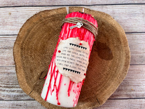 Love Spell Candle with Spell Scroll