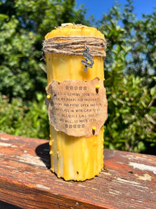 Dressed Success Candle with Spell Scroll