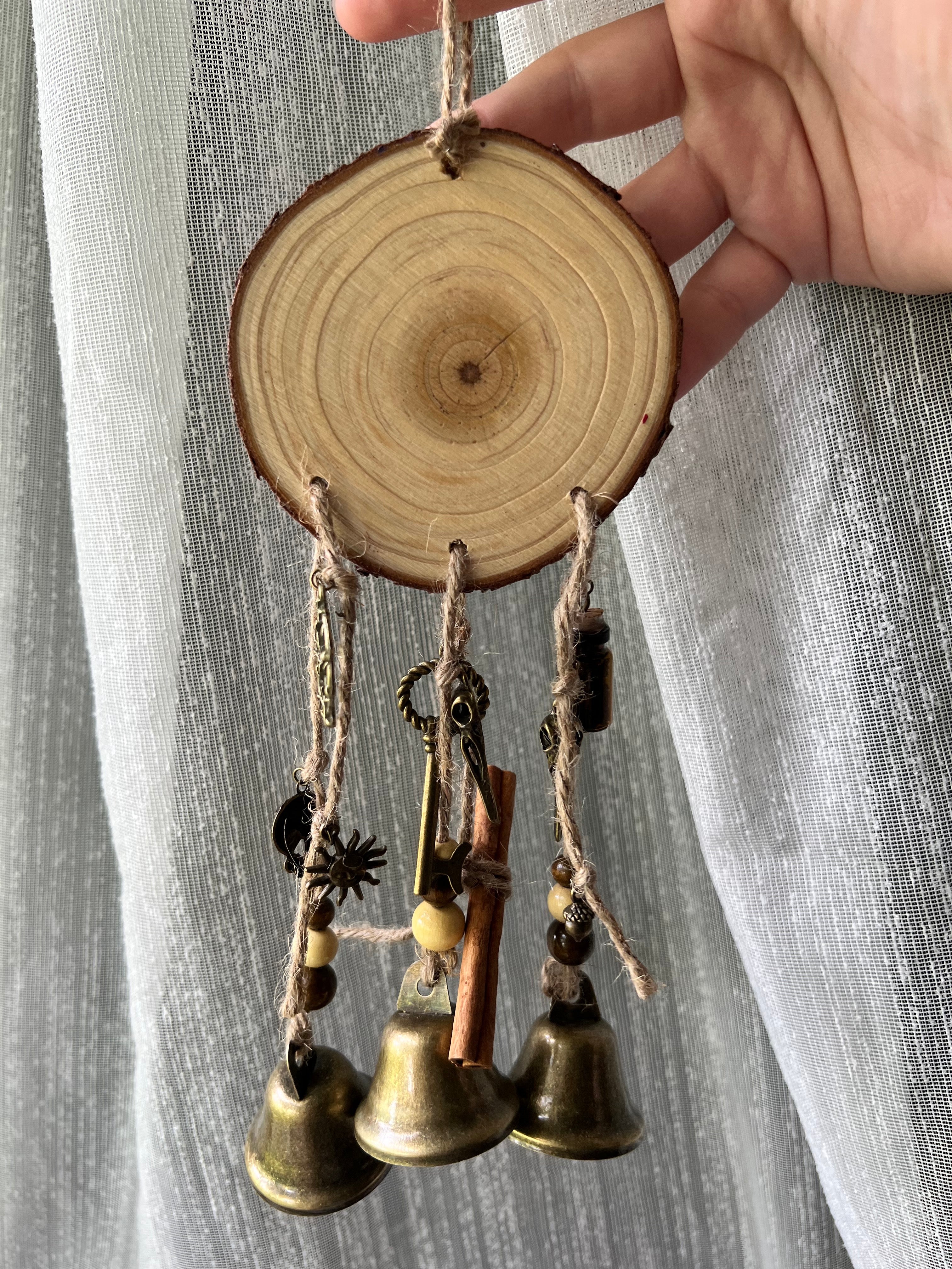 Handmade Witches Bells- Green Witch 2