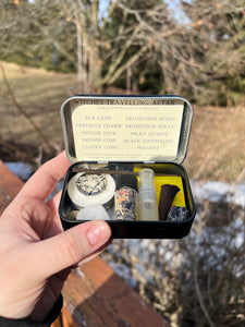 Ouija Tin Travelling Witch Altar