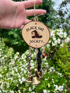 Handmade Witches Bells- Black Hat Society