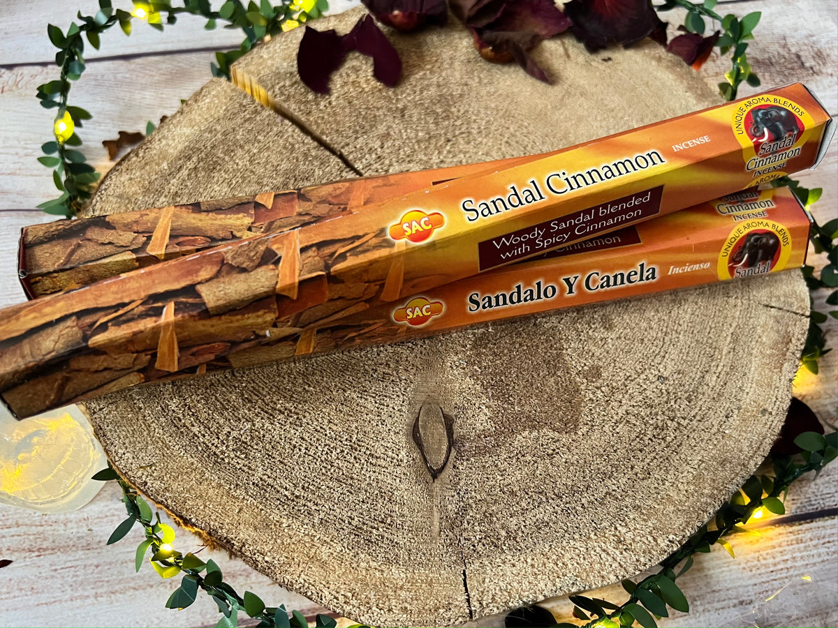 Sandal Cinnamon Incense Sticks The Crow's Cauldron