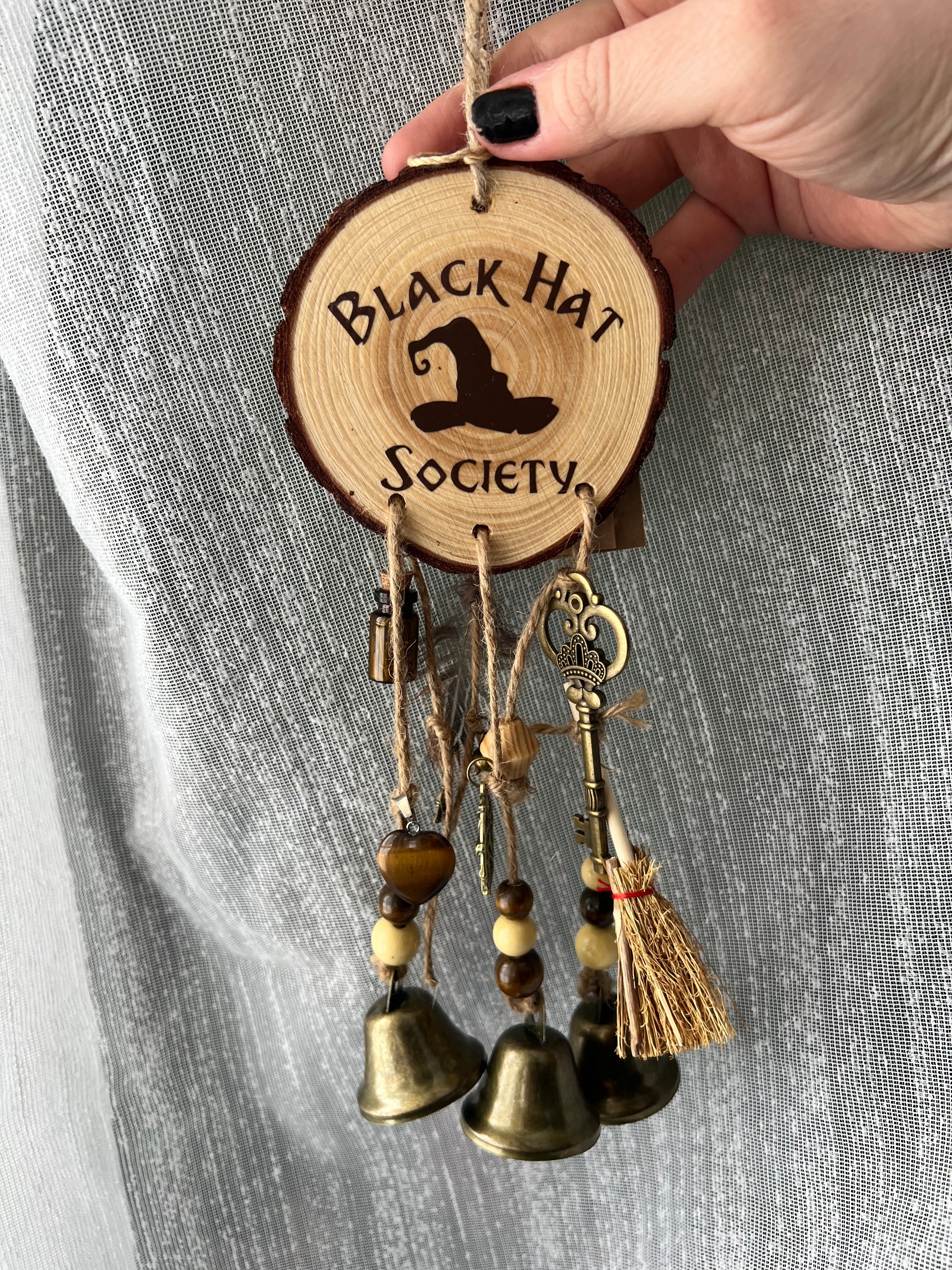 Handmade Witches Bells- Black Hat Society